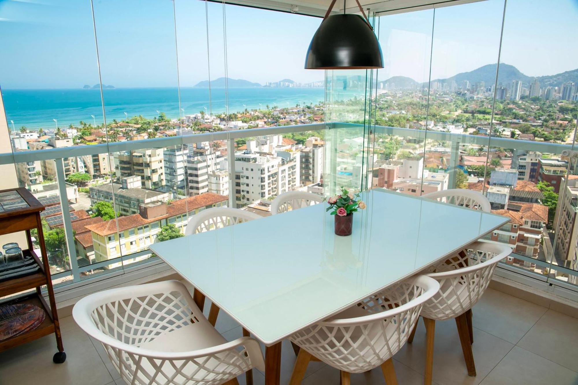 Apartamento Sol Dourado Vista Mar Guaruja Enseada Exterior foto